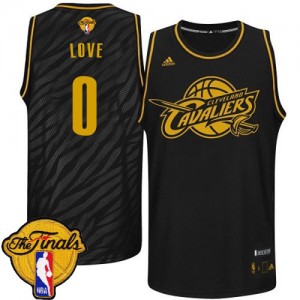 Maillot NBA Swingman Kevin Love #0 Cleveland Cavaliers Precious Metals Fashion 2015 The Finals Patch Noir - Homme