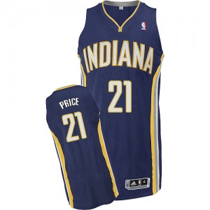 Indiana Pacers A.J. Price #21 Road Authentic Maillot d'équipe de NBA - Bleu marin pour Homme
