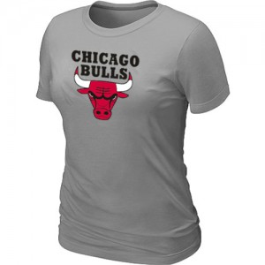 Chicago Bulls Big & Tall Tee-Shirt d'équipe de NBA - Gris clair pour Femme