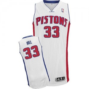 Maillot NBA Authentic Grant Hill #33 Detroit Pistons Home Blanc - Homme