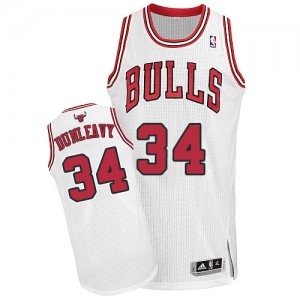 Maillot Adidas Blanc Home Authentic Chicago Bulls - Mike Dunleavy #34 - Homme