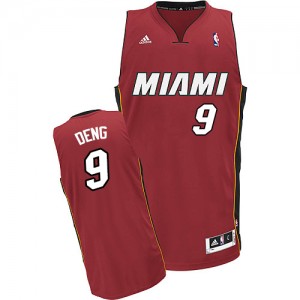 Miami Heat #9 Adidas Alternate Rouge Swingman Maillot d'équipe de NBA Magasin d'usine - Luol Deng pour Homme