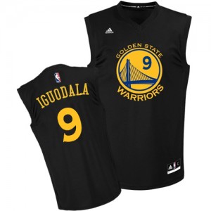 Maillot Authentic Golden State Warriors NBA Fashion Noir - #9 Andre Iguodala - Homme