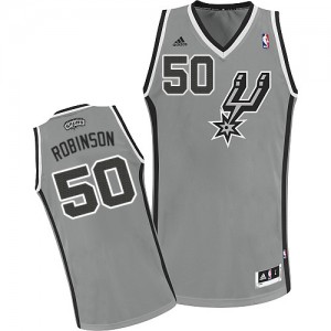 Maillot Swingman San Antonio Spurs NBA Alternate Gris argenté - #50 David Robinson - Homme
