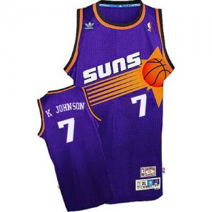 Maillot NBA Swingman Kevin Johnson #7 Phoenix Suns Throwback Violet - Homme
