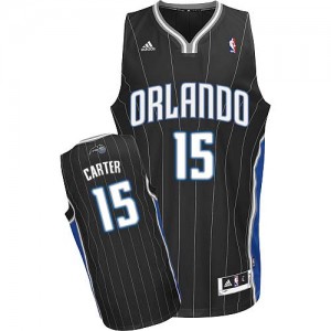 Maillot NBA Orlando Magic #15 Vince Carter Noir Adidas Swingman Alternate - Homme