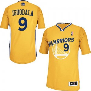Maillot NBA Or Andre Iguodala #9 Golden State Warriors Alternate Authentic Homme Adidas