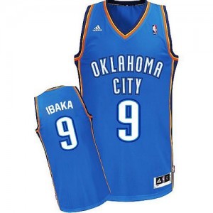 Maillot Swingman Oklahoma City Thunder NBA Road Bleu royal - #9 Serge Ibaka - Homme