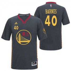 Maillot NBA Authentic Harrison Barnes #40 Golden State Warriors Slate Chinese New Year Noir - Homme