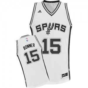 San Antonio Spurs Matt Bonner #15 Home Swingman Maillot d'équipe de NBA - Blanc pour Homme