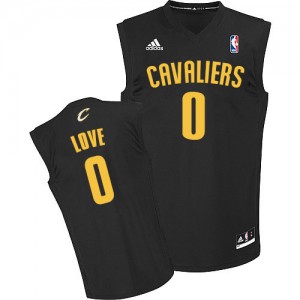 Cleveland Cavaliers Kevin Love #0 Fashion Authentic Maillot d'équipe de NBA - Noir pour Homme