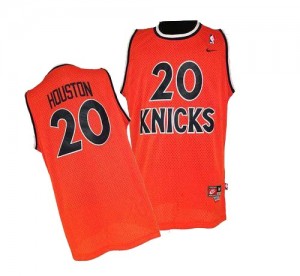Maillot Nike Orange Throwback Authentic New York Knicks - Allan Houston #20 - Homme