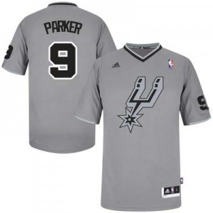 San Antonio Spurs #9 Adidas 2013 Christmas Day Gris Swingman Maillot d'équipe de NBA en vente en ligne - Tony Parker pour Homme