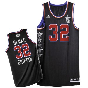Maillot NBA Los Angeles Clippers #32 Blake Griffin Noir Adidas Authentic 2015 All Star - Homme