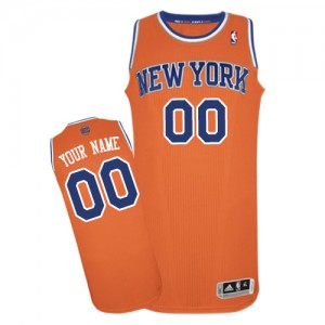 Maillot Adidas Orange Alternate New York Knicks - Authentic Personnalisé - Femme