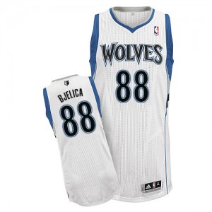 Maillot NBA Blanc Nemanja Bjelica #88 Minnesota Timberwolves Home Authentic Homme Adidas
