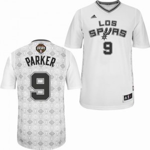 San Antonio Spurs #9 Adidas New Latin Nights Blanc Swingman Maillot d'équipe de NBA en vente en ligne - Tony Parker pour Homme