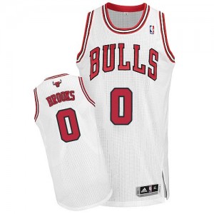 Maillot Adidas Blanc Home Authentic Chicago Bulls - Aaron Brooks #0 - Homme