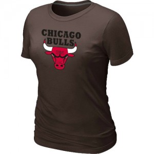T-shirt principal de logo Chicago Bulls NBA Big & Tall marron - Femme