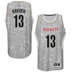Houston Rockets #13 Adidas City Light Gris Authentic Maillot d'équipe de NBA boutique en ligne - James Harden pour Homme