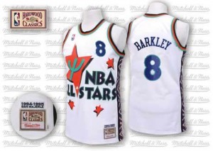 Phoenix Suns #8 Adidas Throwback 1995 All Star Blanc Swingman Maillot d'équipe de NBA prix d'usine en ligne - Charles Barkley pour Homme