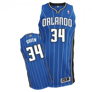 Maillot NBA Bleu royal Willie Green #34 Orlando Magic Road Authentic Homme Adidas