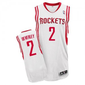 Maillot NBA Blanc Patrick Beverley #2 Houston Rockets Home Authentic Homme Adidas