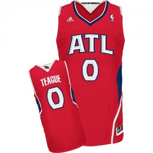 Maillot Adidas Rouge Alternate Swingman Atlanta Hawks - Jeff Teague #0 - Homme