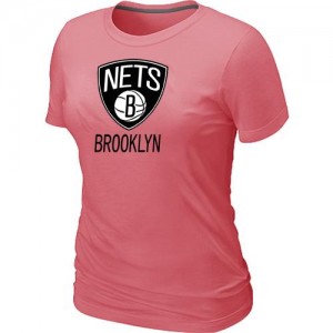Brooklyn Nets Big & Tall Tee-Shirt d'équipe de NBA - Rose pour Femme