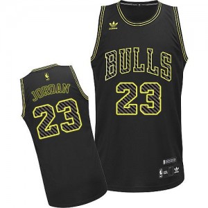 Maillot Swingman Chicago Bulls NBA Electricity Fashion Noir - #23 Michael Jordan - Homme