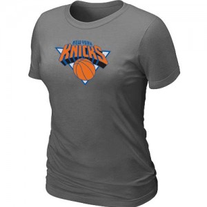 New York Knicks Big & Tall Gris foncé Tee-Shirt d'équipe de NBA en ligne - pour Femme