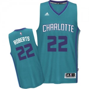 Maillot NBA Charlotte Hornets #22 Brian Roberts Bleu clair Adidas Authentic Road - Homme