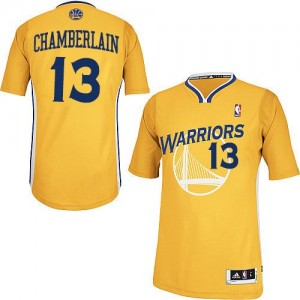 Maillot Adidas Or Alternate Authentic Golden State Warriors - Wilt Chamberlain #13 - Homme