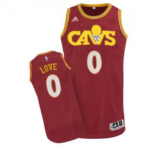 Maillot NBA Authentic Kevin Love #0 Cleveland Cavaliers CAVS Rouge - Homme