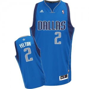 Dallas Mavericks Raymond Felton #2 Road Swingman Maillot d'équipe de NBA - Bleu royal pour Homme