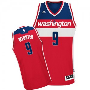 Maillot NBA Rouge Martell Webster #9 Washington Wizards Road Swingman Homme Adidas