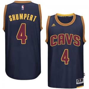 Maillot NBA Authentic Iman Shumpert #4 Cleveland Cavaliers Bleu marin - Homme