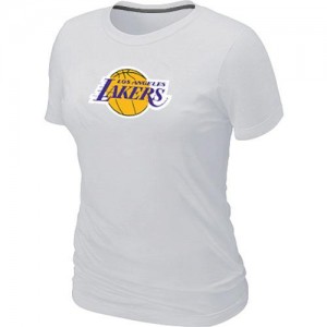 Los Angeles Lakers Big & Tall Blanc Tee-Shirt d'équipe de NBA la meilleure qualité - pour Femme