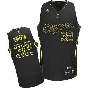 Los Angeles Clippers #32 Adidas Electricity Fashion Noir Swingman Maillot d'équipe de NBA la meilleure qualité - Blake Griffin pour Homme