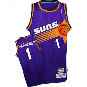 Maillot NBA Violet Penny Hardaway #1 Phoenix Suns Throwback Authentic Homme Adidas