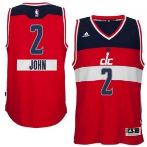 Maillot Adidas Rouge 2014-15 Christmas Day Authentic Washington Wizards - John Wall #2 - Homme