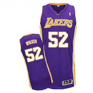 Maillot NBA Authentic Jamaal Wilkes #52 Los Angeles Lakers Road Violet - Homme