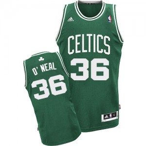Maillot Swingman Boston Celtics NBA Road Vert (No Blanc) - #36 Shaquille O'Neal - Homme
