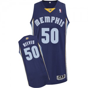 Maillot Authentic Memphis Grizzlies NBA Road Bleu marin - #50 Bryant Reeves - Homme