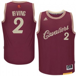 Maillot NBA Rouge Kyrie Irving #2 Cleveland Cavaliers 2015-16 Christmas Day Swingman Homme Adidas