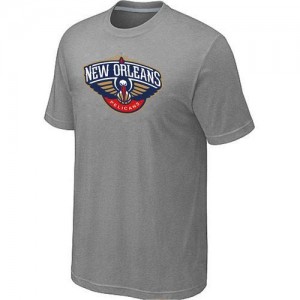 New Orleans Pelicans Big & Tall Gris Tee-Shirt d'équipe de NBA magasin d'usine - pour Homme