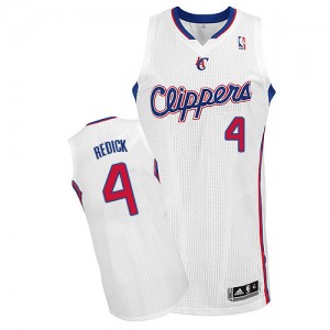 Maillot Authentic Los Angeles Clippers NBA Home Blanc - #4 JJ Redick - Homme