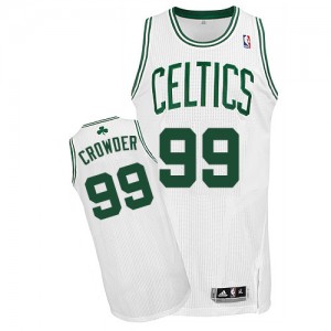 Maillot Authentic Boston Celtics NBA Home Blanc - #99 Jae Crowder - Homme