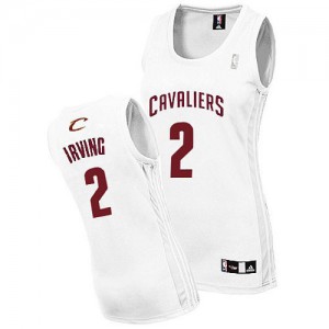 Cleveland Cavaliers Kyrie Irving #2 Home Authentic Maillot d'équipe de NBA - Blanc pour Femme