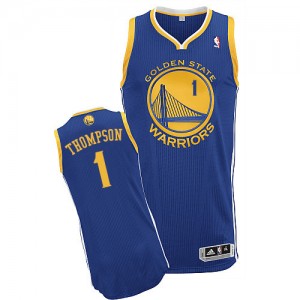 Golden State Warriors Jason Thompson #1 Road Authentic Maillot d'équipe de NBA - Bleu royal pour Homme